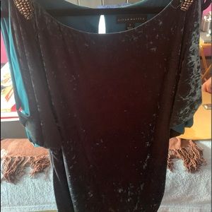 Teal Aidan Mattox dress size four